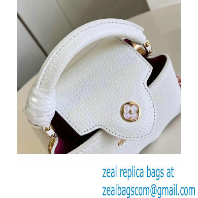 louis vuitton capushell Capucines Mini handbag white M22121 2023