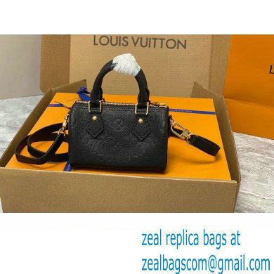 louis vuitton nano speedy BAG M82450 black 2023