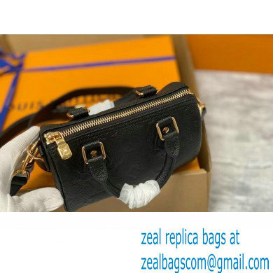 louis vuitton nano speedy BAG M82450 black 2023