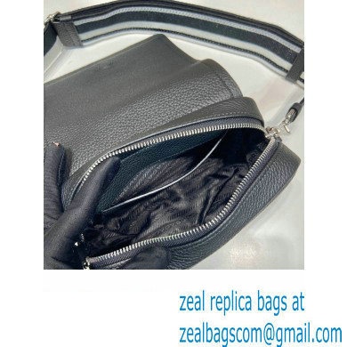 prada shoulder bag in grained calfskin 1bd332 black 2023 - Click Image to Close