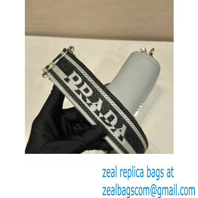 prada shoulder bag in grained calfskin 1bd332 gray 2023 - Click Image to Close