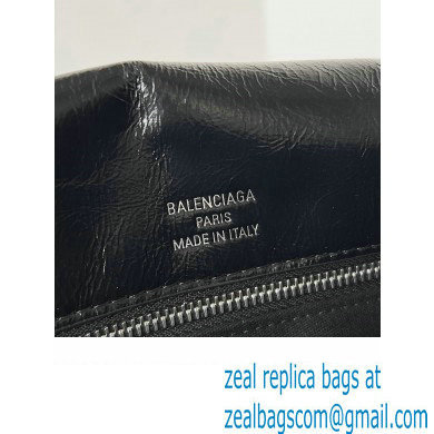 Balenciaga BB Soft Large Flap Bag in peach calfskin Black/Silver 2023 - Click Image to Close