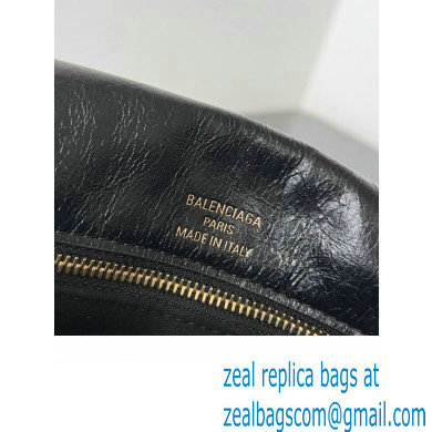 Balenciaga BB Soft Small Flap Bag in peach calfskin Black/Gold 2023 - Click Image to Close