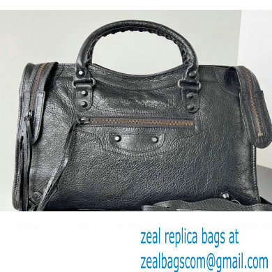 Balenciaga Classic City Large Handbag in Arena Lambskin Black