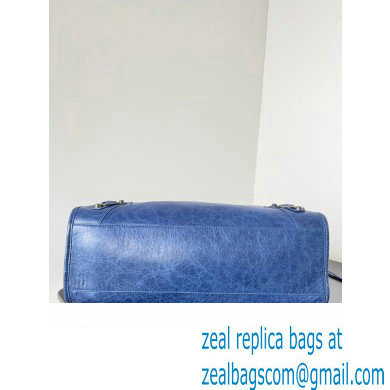 Balenciaga Classic City Large Handbag in Arena Lambskin Blue - Click Image to Close