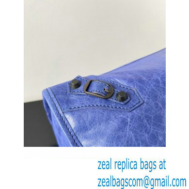 Balenciaga Classic City Large Handbag in Arena Lambskin Electric Blue - Click Image to Close