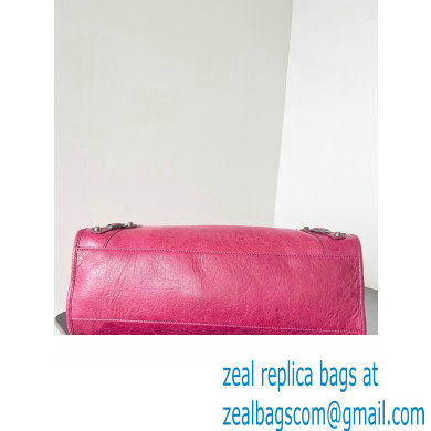 Balenciaga Classic City Large Handbag in Arena Lambskin Fuchsia