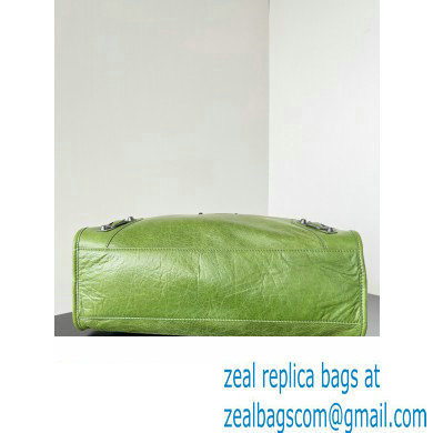 Balenciaga Classic City Large Handbag in Arena Lambskin Grass Green - Click Image to Close