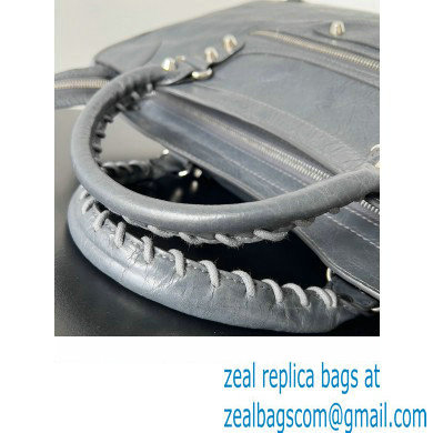 Balenciaga Classic City Large Handbag in Arena Lambskin Gray/Silver - Click Image to Close