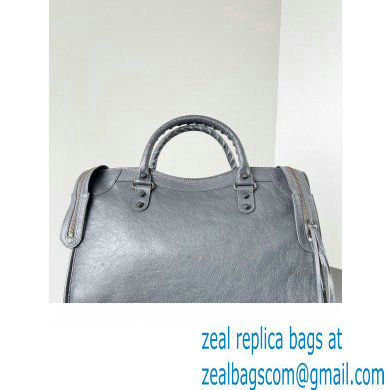 Balenciaga Classic City Large Handbag in Arena Lambskin Gray - Click Image to Close