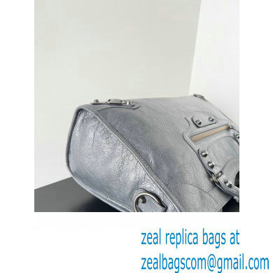 Balenciaga Classic City Large Handbag in Arena Lambskin Gray