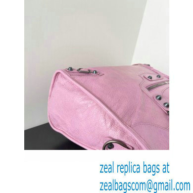 Balenciaga Classic City Large Handbag in Arena Lambskin Light Pink - Click Image to Close
