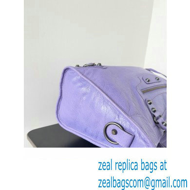 Balenciaga Classic City Large Handbag in Arena Lambskin Lilac