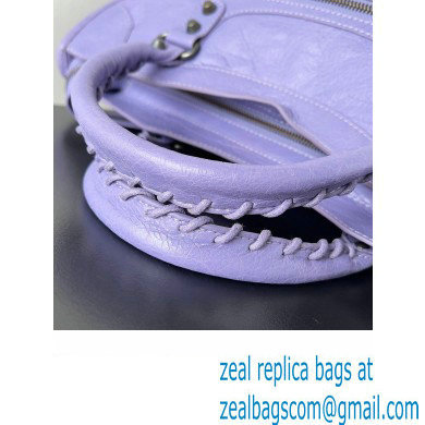 Balenciaga Classic City Large Handbag in Arena Lambskin Lilac