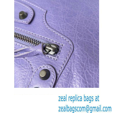 Balenciaga Classic City Large Handbag in Arena Lambskin Lilac