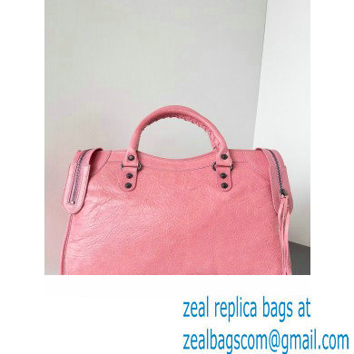 Balenciaga Classic City Large Handbag in Arena Lambskin Pink - Click Image to Close