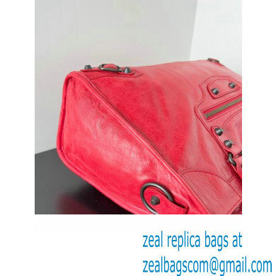 Balenciaga Classic City Large Handbag in Arena Lambskin Red - Click Image to Close