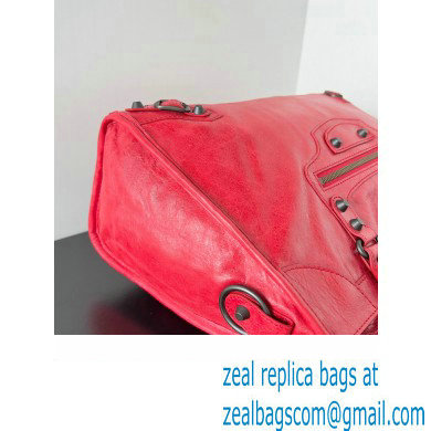 Balenciaga Classic City Large Handbag in Arena Lambskin Red