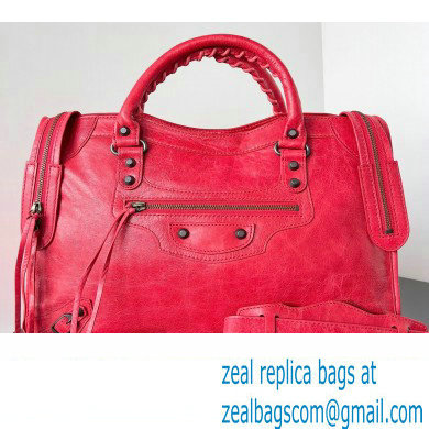 Balenciaga Classic City Large Handbag in Arena Lambskin Red