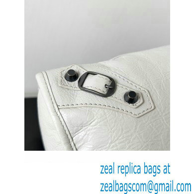 Balenciaga Classic City Large Handbag in Arena Lambskin White