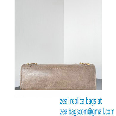 Balenciaga Classic City Large Handbag with Spiral Hardware in Arena Lambskin Camel/Gold - Click Image to Close
