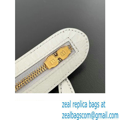 Balenciaga Classic City Large Handbag with Spiral Hardware in Arena Lambskin Pale Gray/Gold