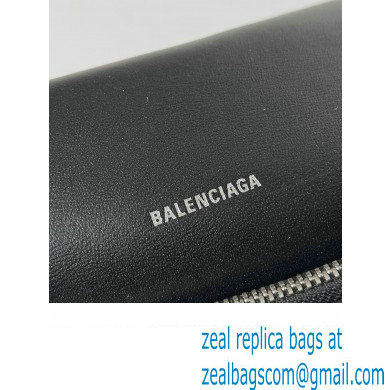 Balenciaga Crush Large Sling Bag in paper calfskin Black/Silver 2023 - Click Image to Close