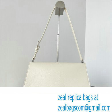 Balenciaga Crush Medium Sling Bag in paper calfskin Beige/Silver 2023 - Click Image to Close