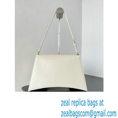 Balenciaga Crush Medium Sling Bag in paper calfskin Beige/Silver 2023