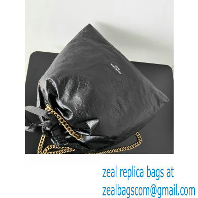 Balenciaga Crush Medium Tote Bag in crushed calfskin Black 2023 - Click Image to Close