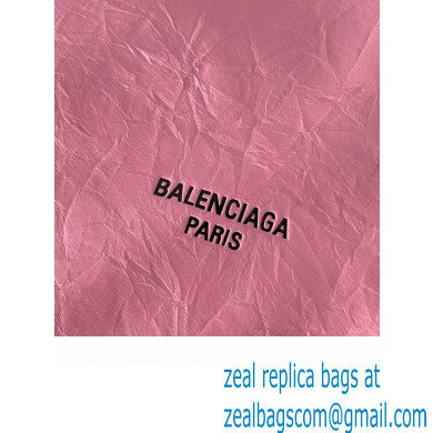 Balenciaga Crush Medium Tote Bag in crushed calfskin Pink 2023