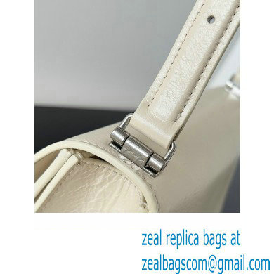 Balenciaga Crush Small Sling Bag in paper calfskin Beige/Silver 2023 - Click Image to Close