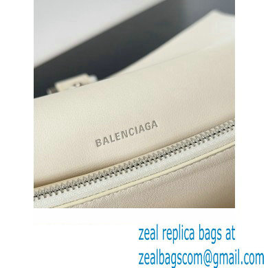 Balenciaga Crush Small Sling Bag in paper calfskin Beige/Silver 2023