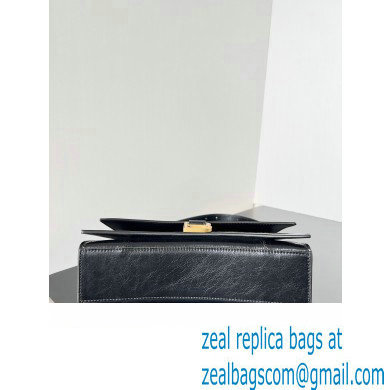 Balenciaga Crush Small Sling Bag in paper calfskin Black/Gold 2023 - Click Image to Close