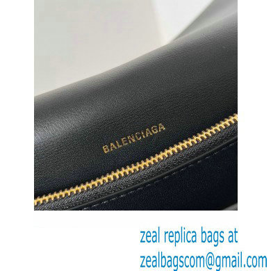 Balenciaga Crush Small Sling Bag in paper calfskin Black/Gold 2023