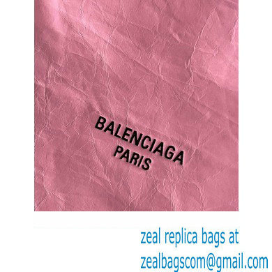 Balenciaga Crush Small Tote Bag in crushed calfskin Pink 2023