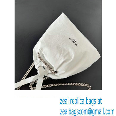 Balenciaga Crush Small Tote Bag in crushed calfskin White 2023