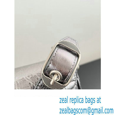 Balenciaga Le Cagole Small Sling Bag in Arena calfskin Silver Spring 2024 - Click Image to Close