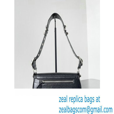 Balenciaga Le Cagole XS Sling Bag in Arena calfskin Black Spring 2024