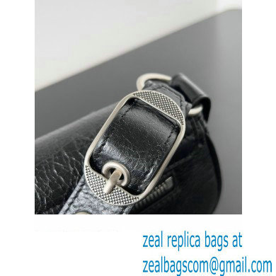 Balenciaga Le Cagole XS Sling Bag in Arena calfskin Black Spring 2024