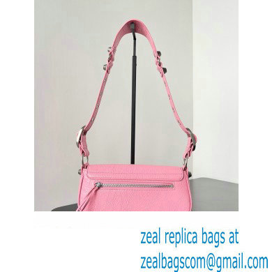 Balenciaga Le Cagole XS Sling Bag in Arena calfskin Pink Spring 2024 - Click Image to Close