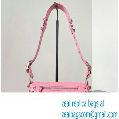 Balenciaga Le Cagole XS Sling Bag in Arena calfskin Pink Spring 2024 - Click Image to Close