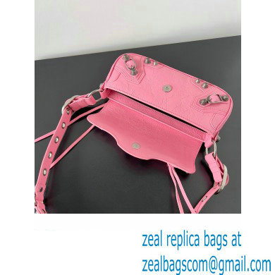 Balenciaga Le Cagole XS Sling Bag in Arena calfskin Pink Spring 2024 - Click Image to Close