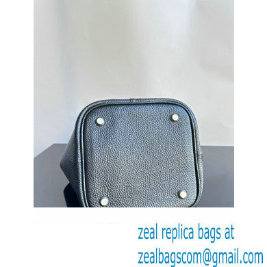 Balenciaga Locker Small Hobo Bag in black/Silver grained calfskin 2024 - Click Image to Close