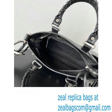 Balenciaga Neo Cagole Small Tote Bag in Arena calfskin Black 2023