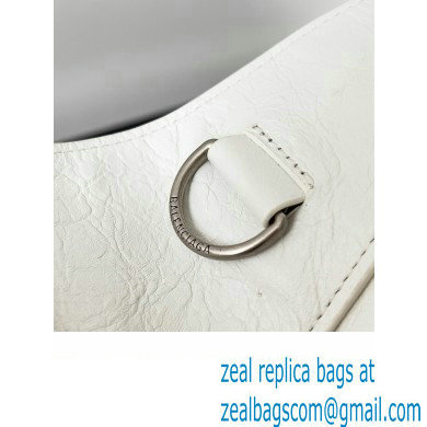 Balenciaga Superbusy Small Sling Bag in Arena calfskin White 2023