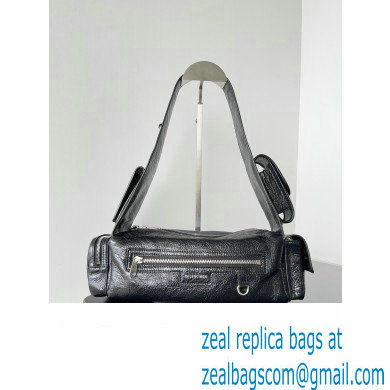 Balenciaga Superbusy XS Sling Bag in Arena calfskin Black 2023