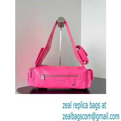 Balenciaga Superbusy XS Sling Bag in Arena calfskin Bright Pink 2023