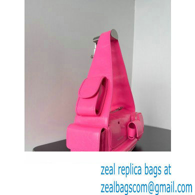 Balenciaga Superbusy XS Sling Bag in Arena calfskin Bright Pink 2023 - Click Image to Close