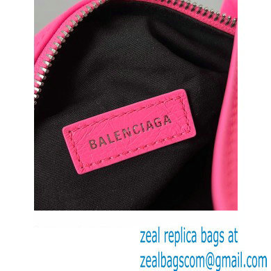 Balenciaga Superbusy XS Sling Bag in Arena calfskin Bright Pink 2023 - Click Image to Close